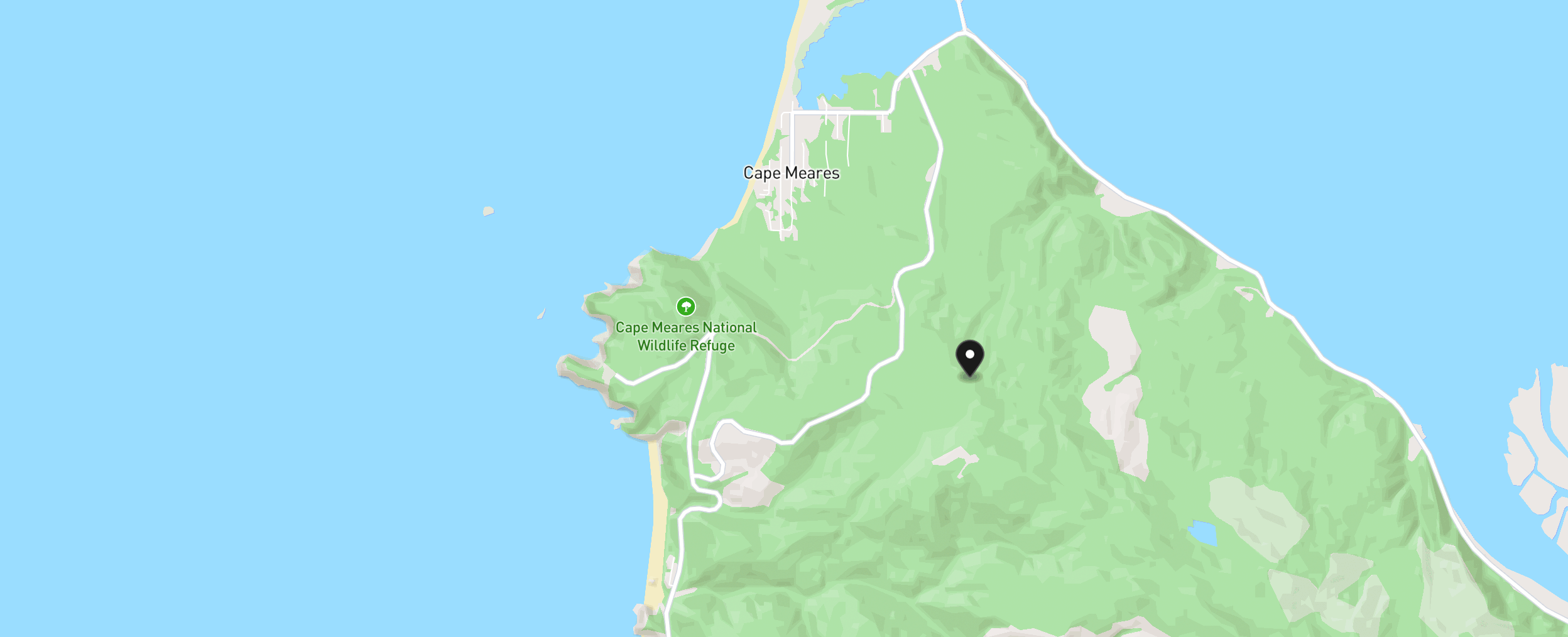Map of Cape Meares with 1 home for sale pinned