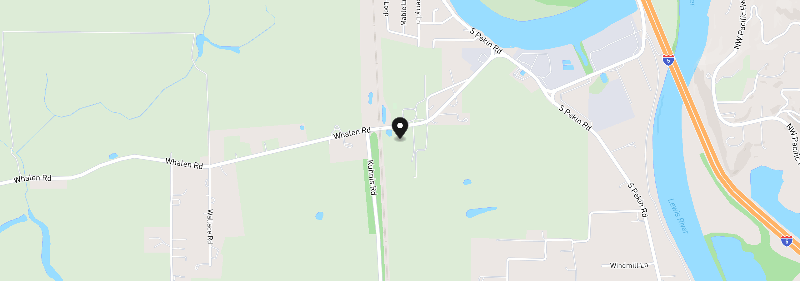 Map showing the location of 0 Whalen Rd, Woodland, Wa 98674