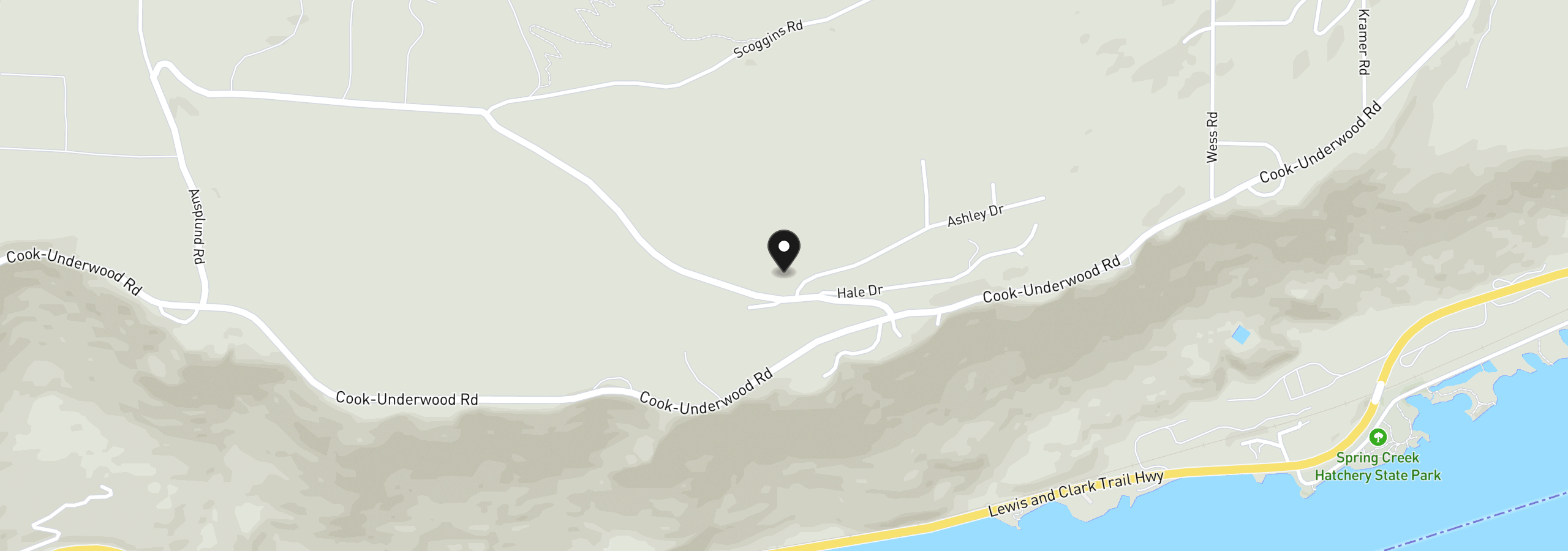 Map showing the location of 31 Ashley Dr, Underwood, Wa 98651