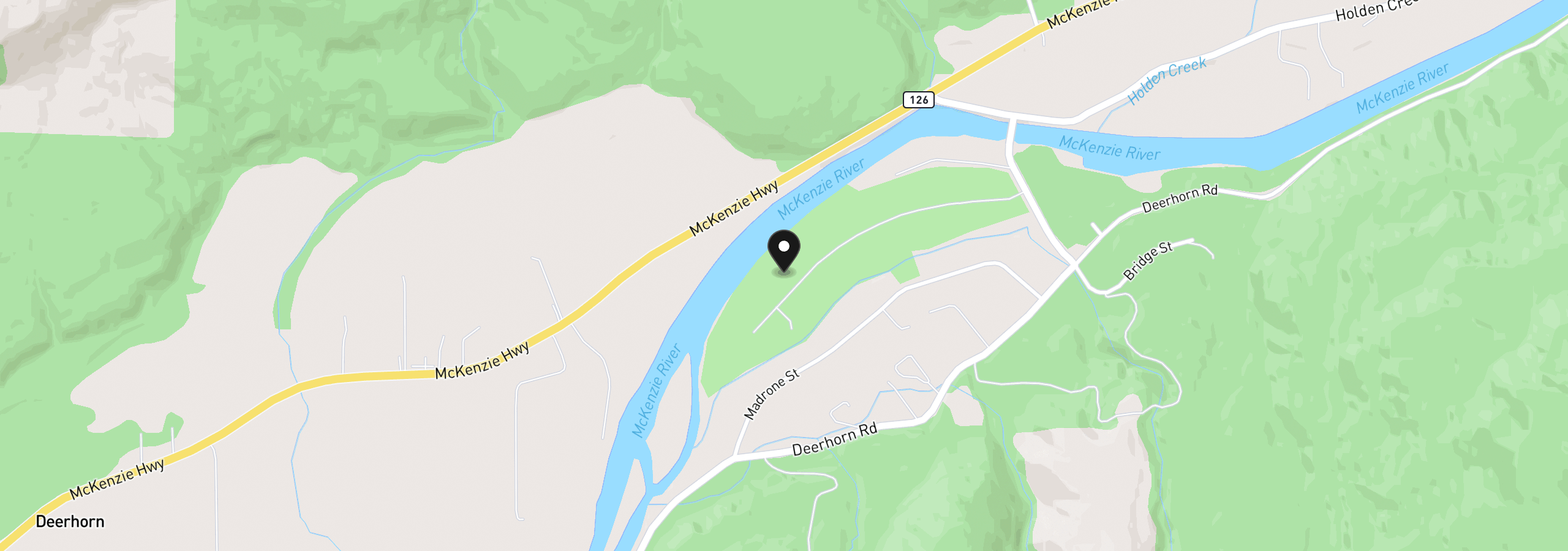 Map showing the location of 0 Omlid Dr 10, Springfield, OR 97478