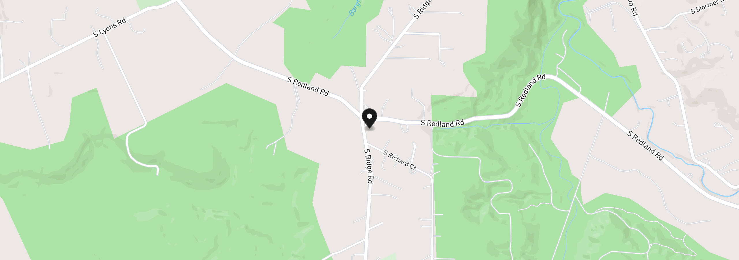 Map showing the location of 20920 S Ridge Rd, Oregon City, OR 97045