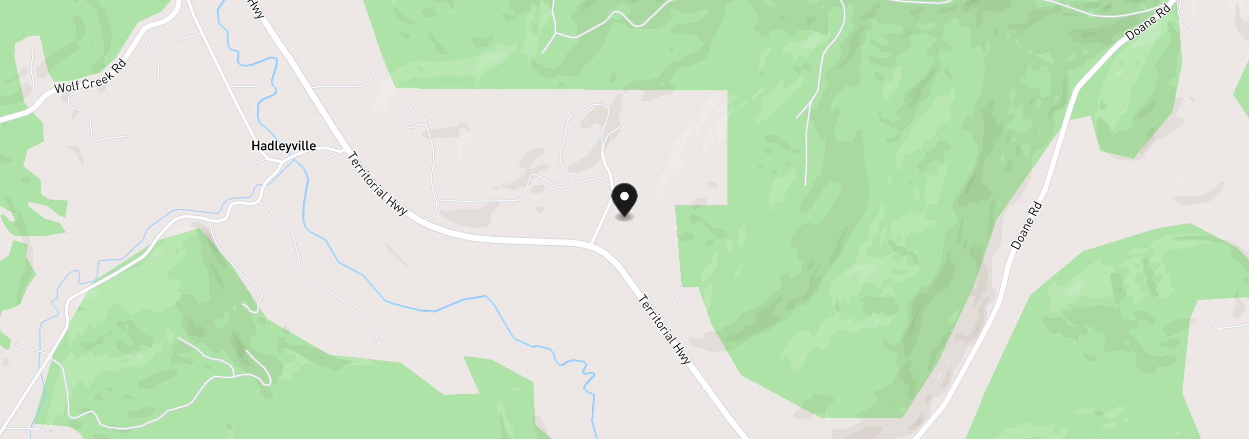 Map showing the location of 85059 Territorial Hwy, Eugene, OR 97402