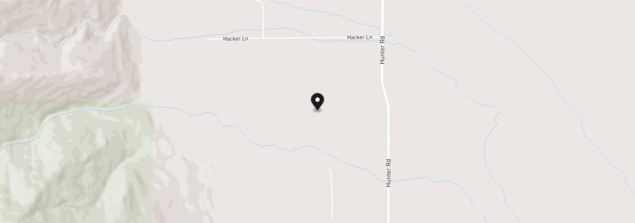 Map showing the location of 68552 Hunter Rd, Summerville, OR 97876