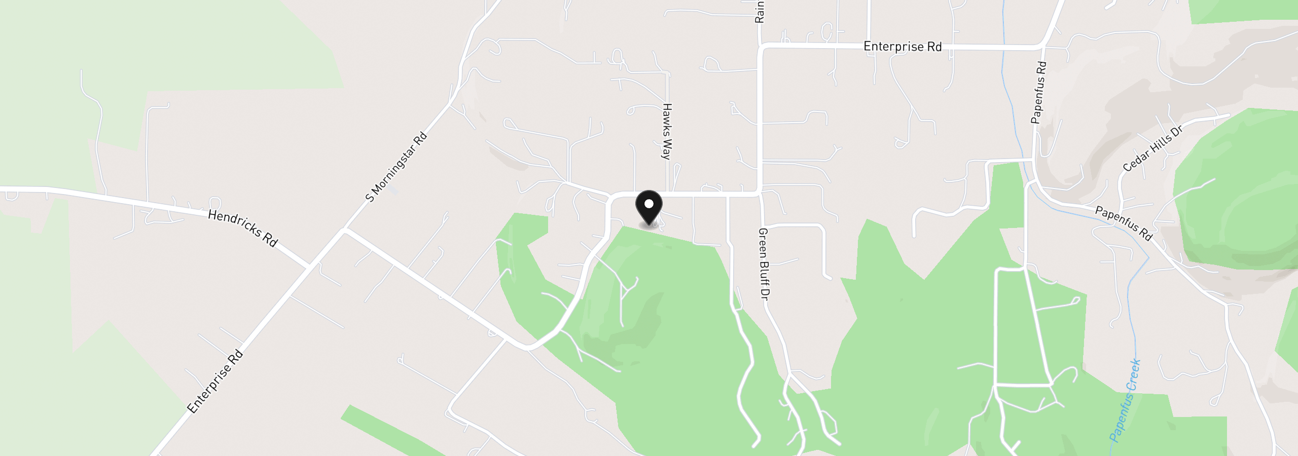 Map showing the location of 35986 Enterprise Rd, Creswell, OR 97426