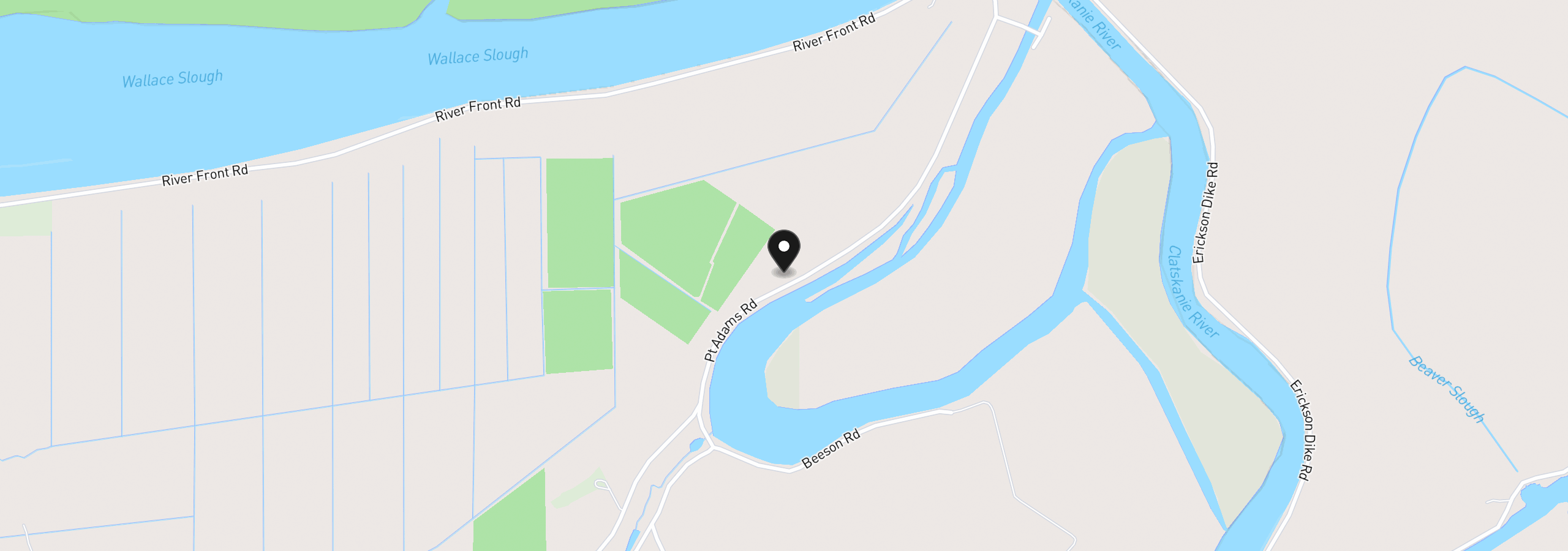 Map showing the location of 78191 Point Adams Rd, Clatskanie, OR 97016