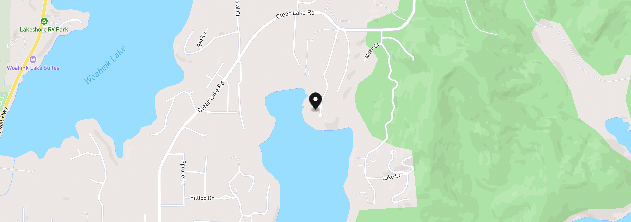 Map showing the location of 83550 Kiechle Arm Rd, Florence, OR 97439