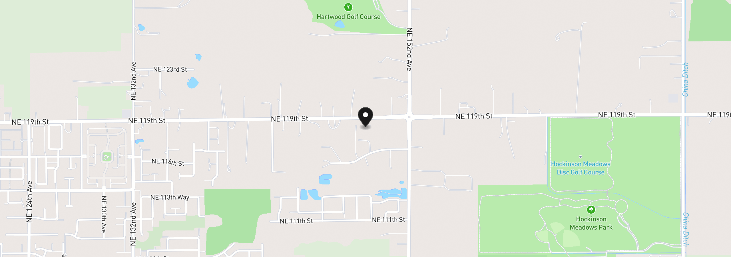 Map showing the location of 14804 NE 117th Cir, Vancouver, Wa 98682