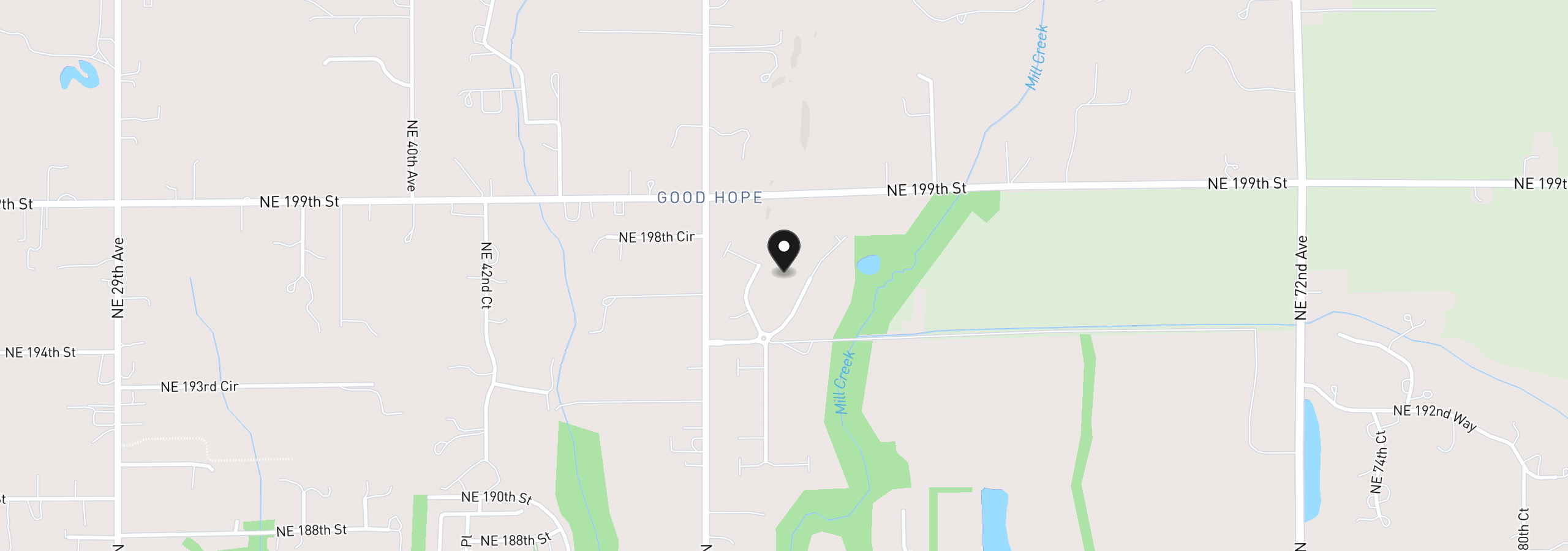 Map showing the location of 18910 NE 52nd Ave, Vancouver, Wa 98686