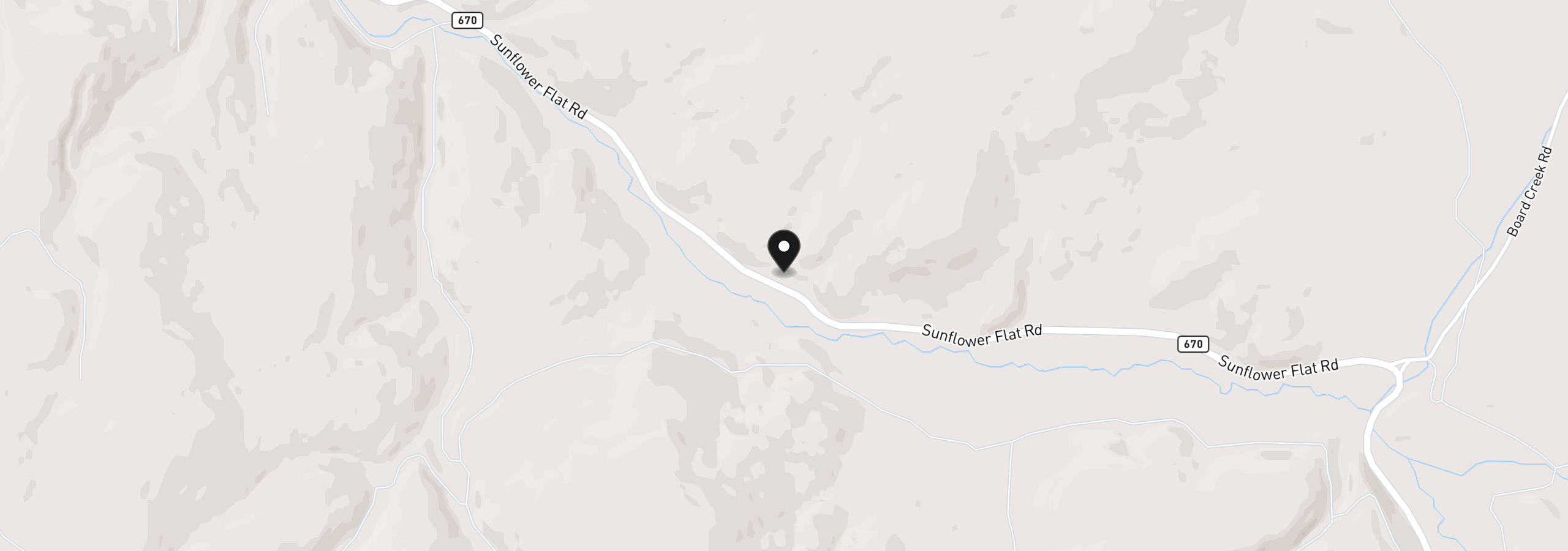 Map showing the location of 51591 Sunflower Flat Rd, Heppner, OR 97836