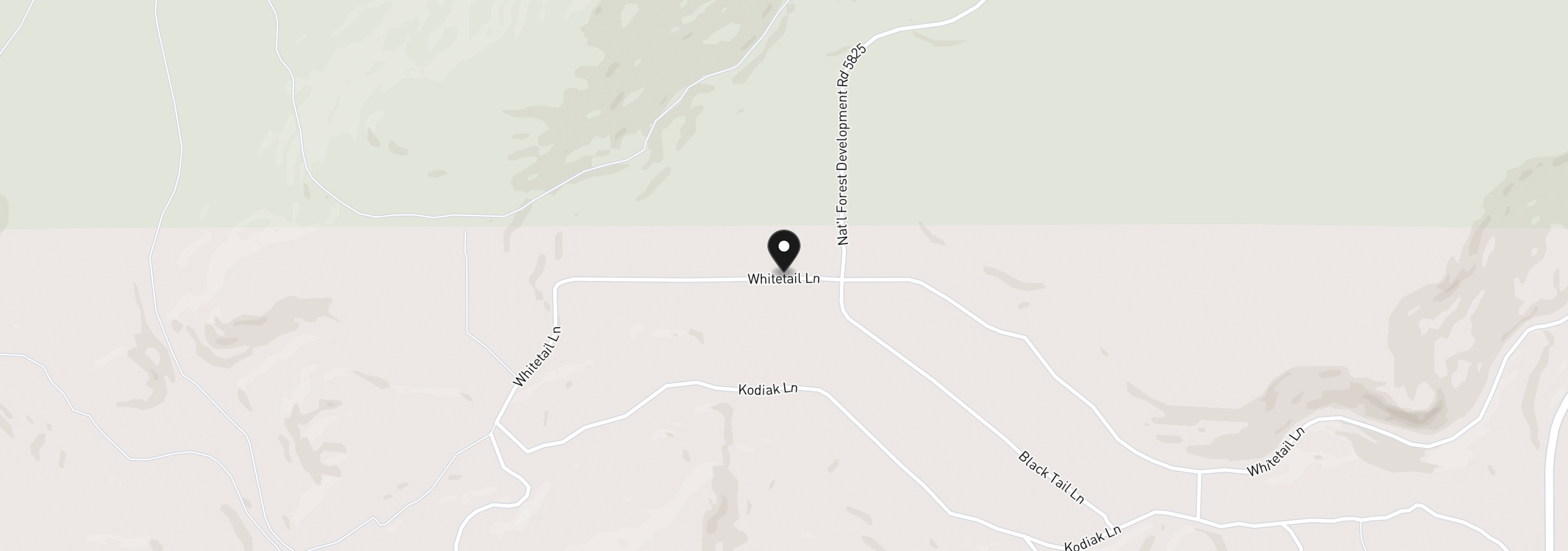 Map showing the location of Whitetail Ln Lot 3, Bonanza, OR 97623