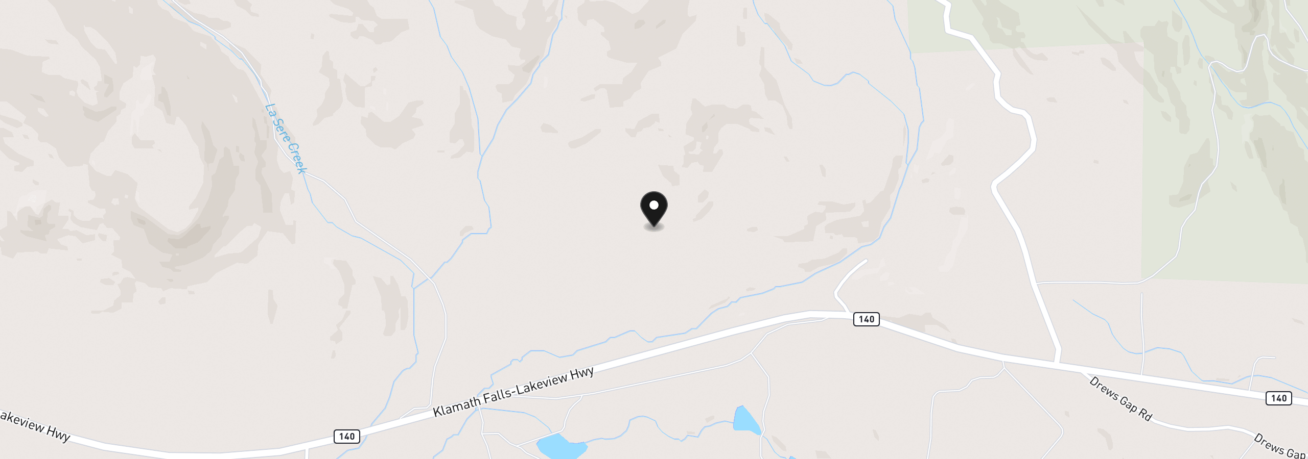 Map showing the location of Lakeview Hwy 140 1200, Lakeview, OR 97630