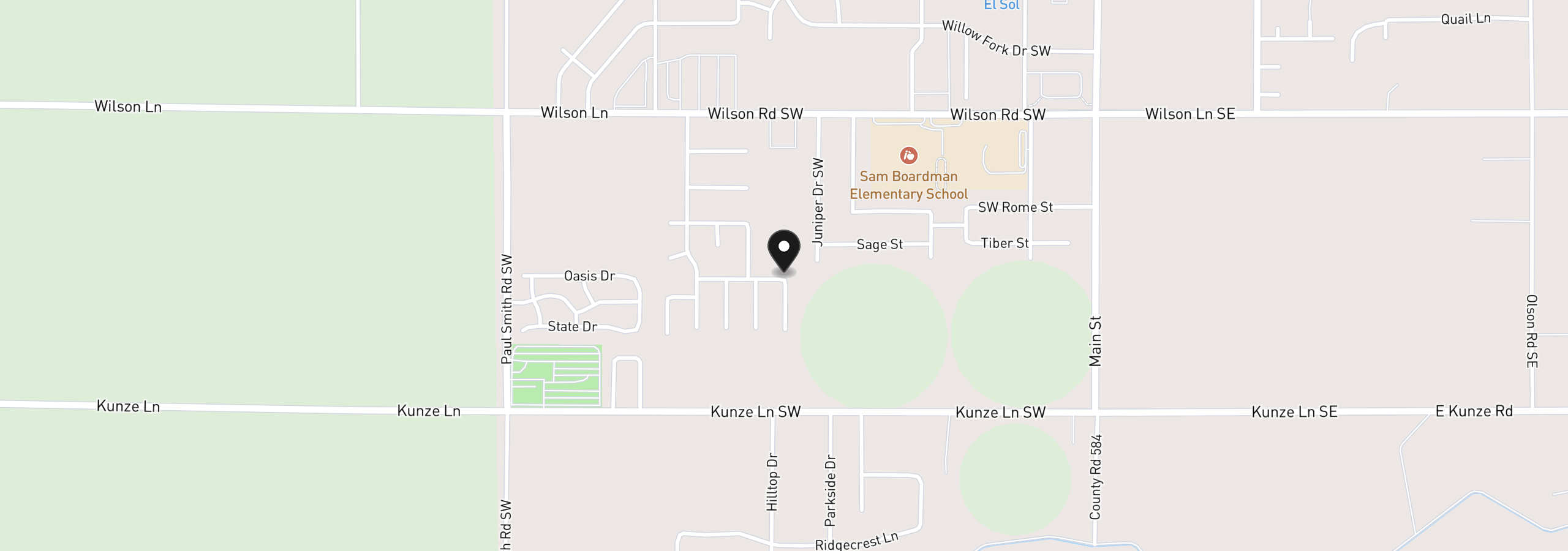 Map showing the location of 231 SW Goldfinch Ln, Boardman, OR 97818