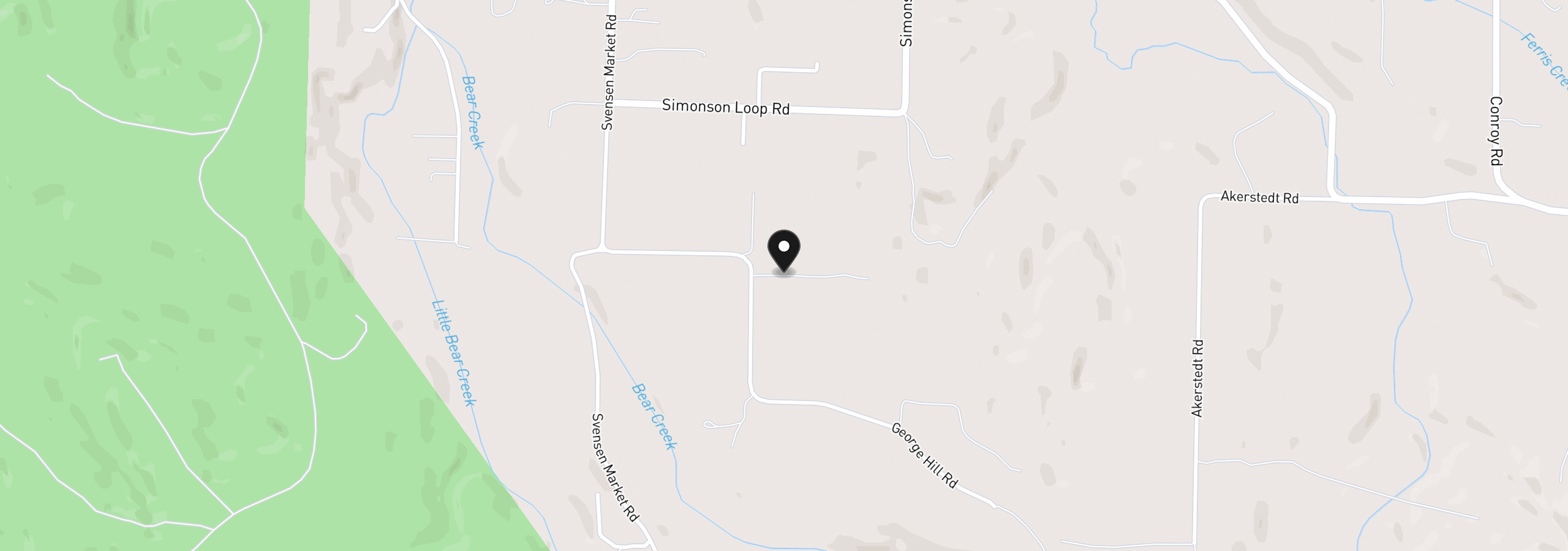 Map showing the location of 91921 George Hill Rd, Astoria, OR 97103