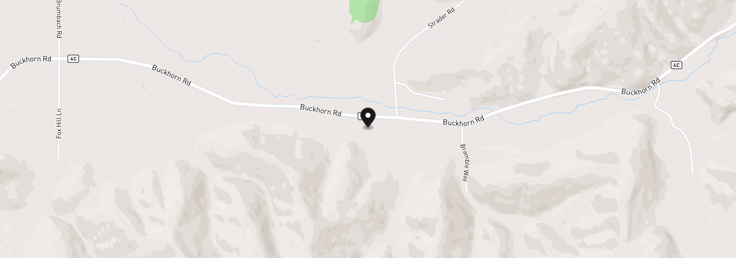 Map showing the location of 4812 Buckhorn Rd, Roseburg, OR 97470