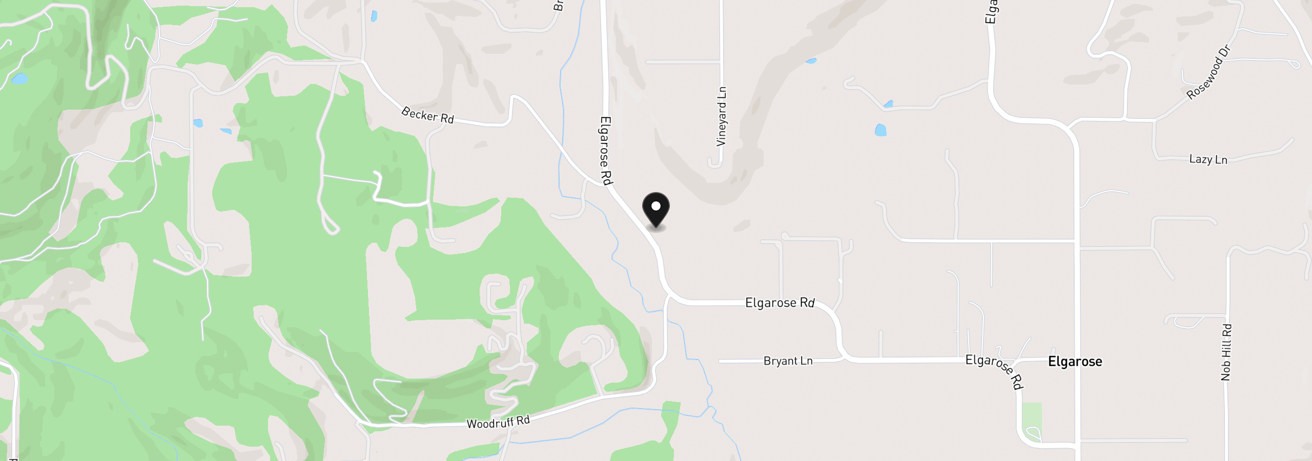 Map showing the location of 3880 Elgarose Rd, Roseburg, OR 97471