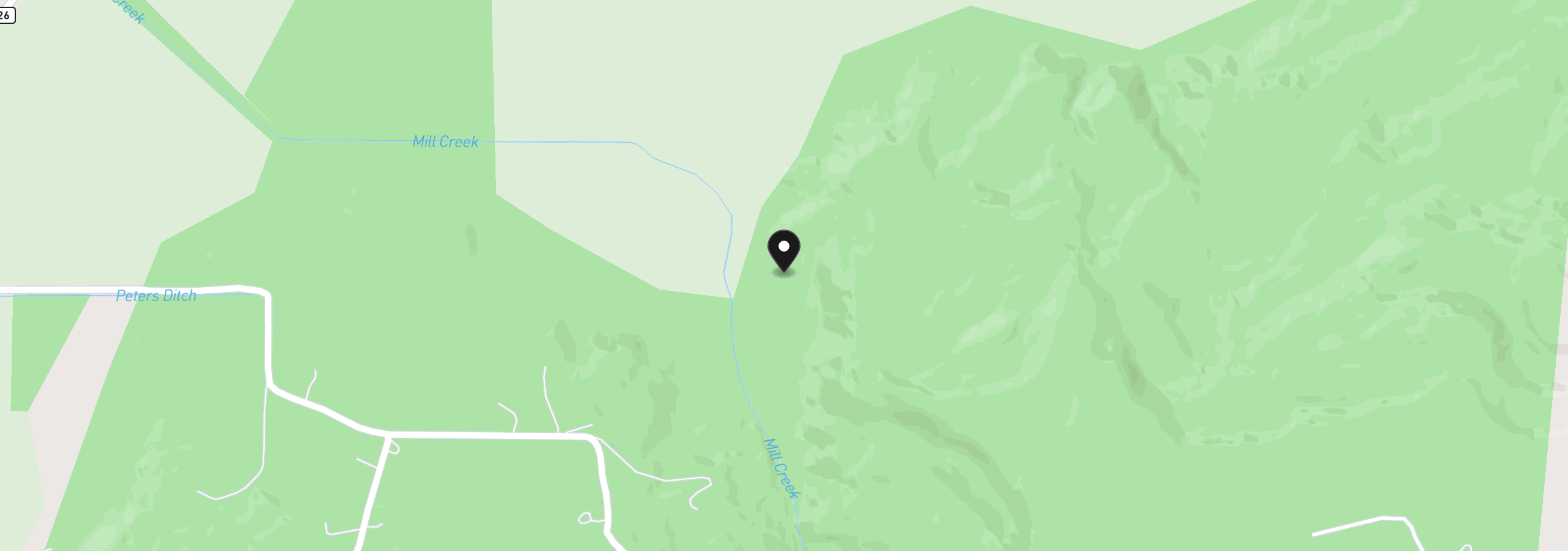 Map showing the location of 41284 Shindler Bridge Dr, Scio, OR 97374