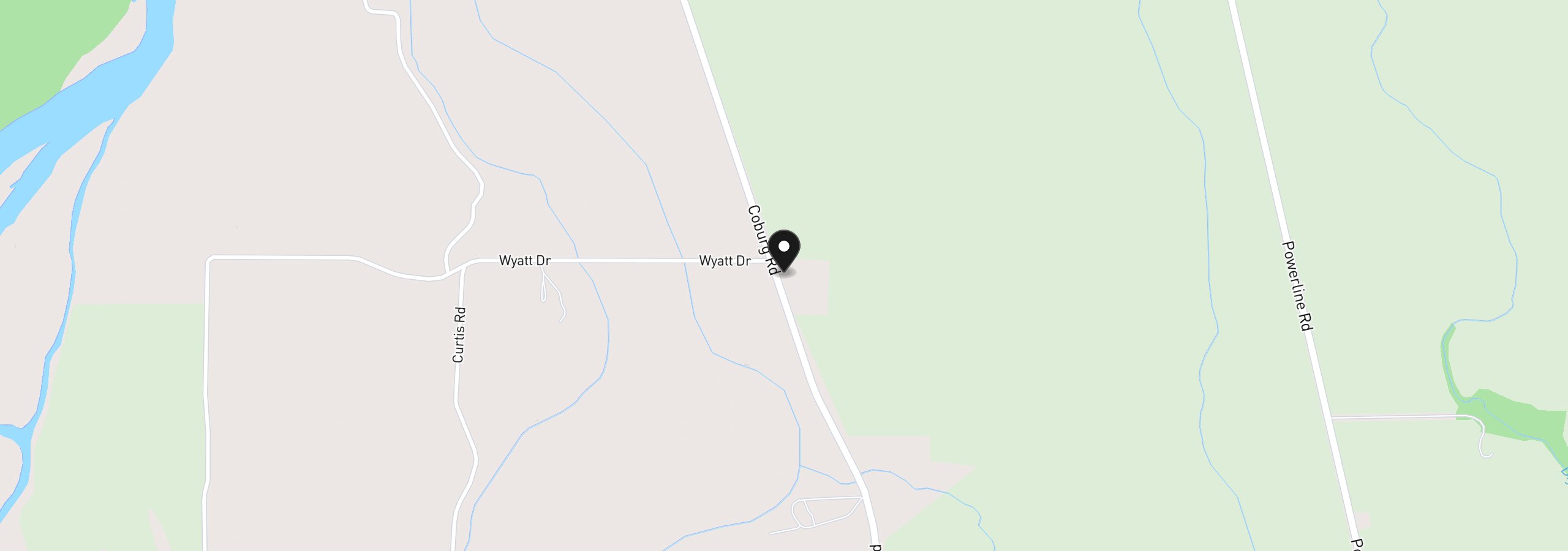 Map showing the location of 21211 Coburg Rd, Harrisburg, OR 97446