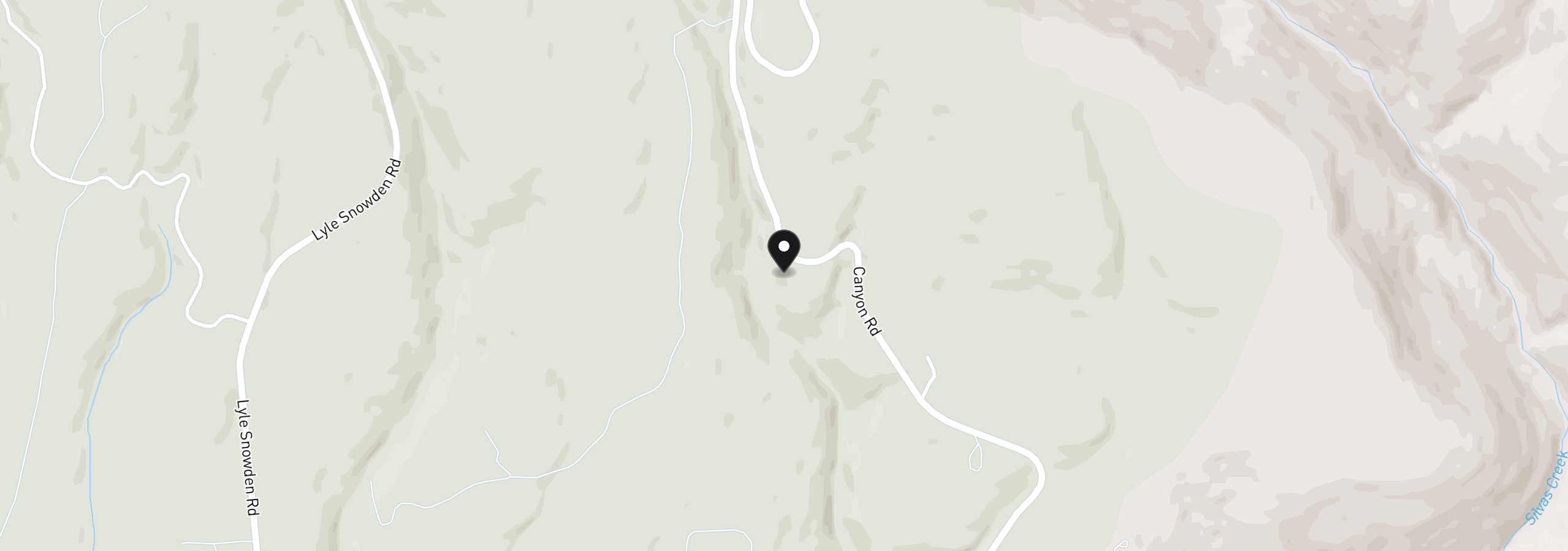 Map showing the location of 33 Acres off Canyon Rd., Lyle, Wa 98635