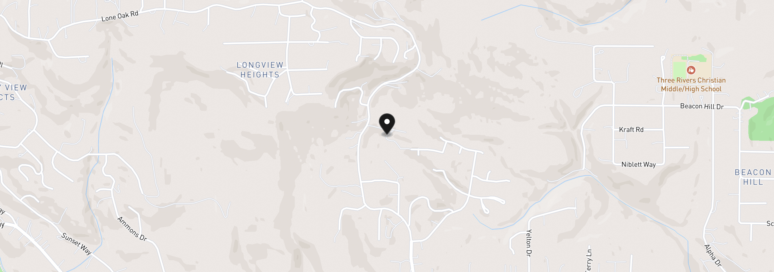 Map showing the location of 275 Livingston Heights Dr, Longview, Wa 98632