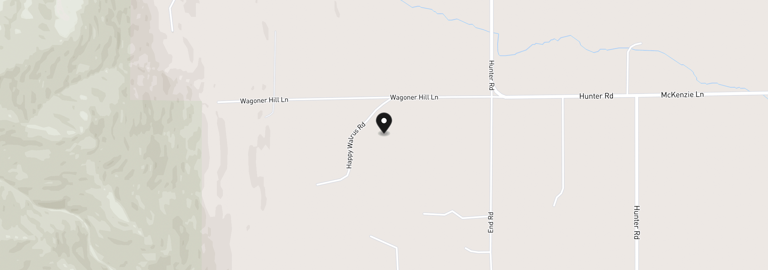 Map showing the location of 62480 Wagoner Hill Ln, Summerville, OR 97876