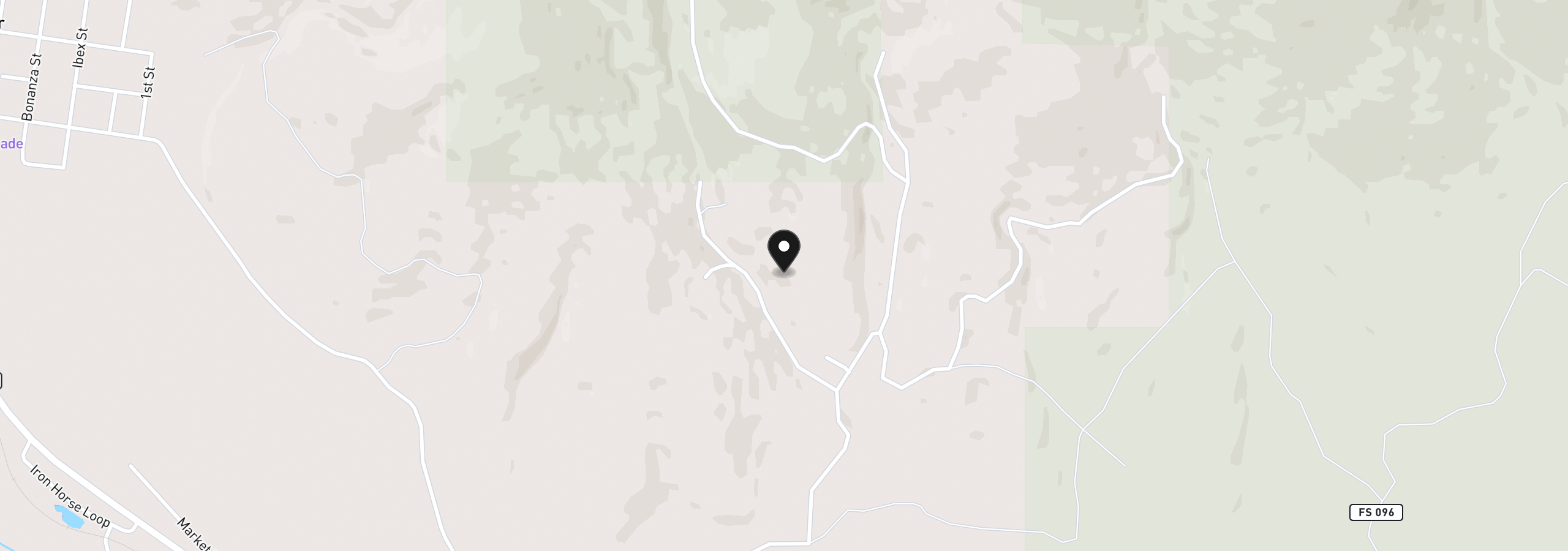Map showing the location of Bear Gulch Rd, Sumpter, OR 97877