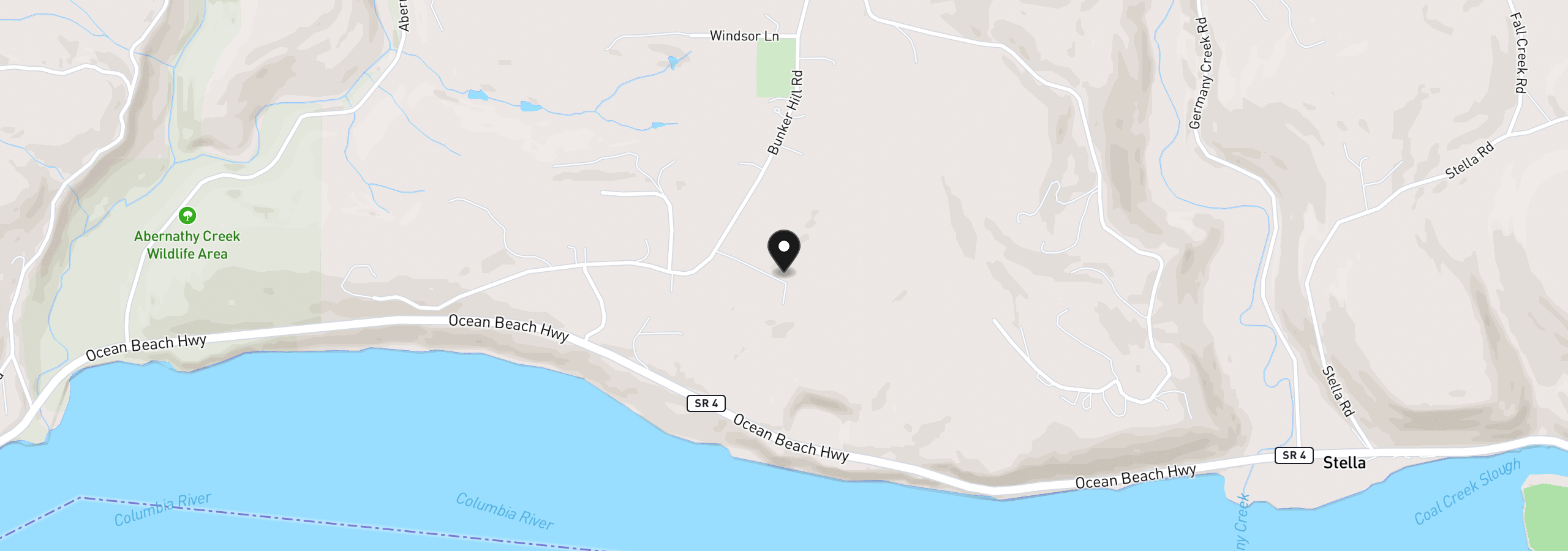 Map showing the location of 0 Old Tree Farm Dr 2, Longview, Wa 98632