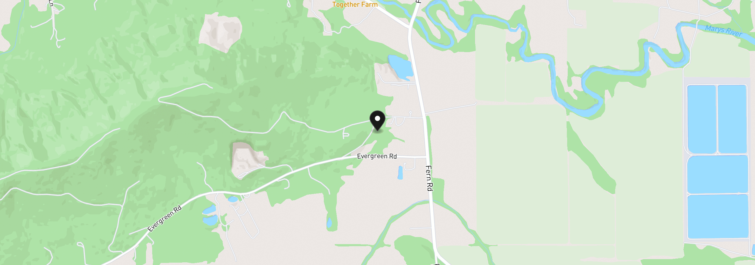 Map showing the location of 25154 Aurora Ln, Philomath, OR 97370
