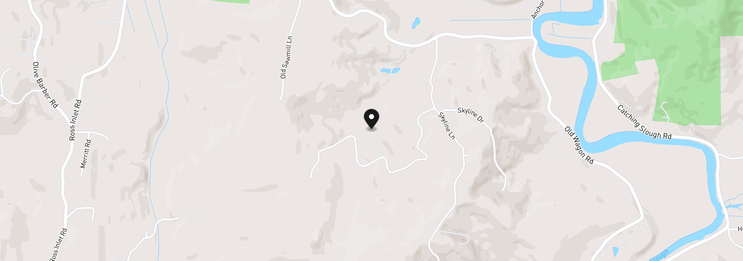 Map showing the location of 91788 Alderwood Ln, Coos Bay, OR 97420
