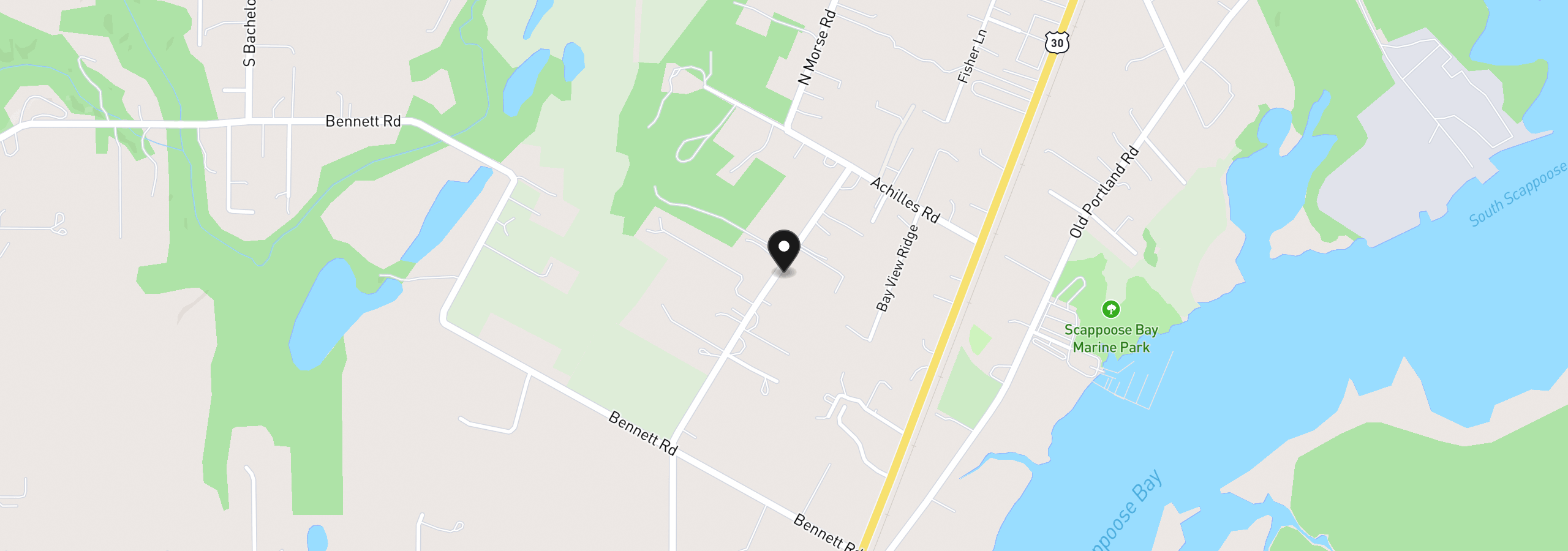 Map showing the location of 57510 S Morse Rd, Warren, OR 97053
