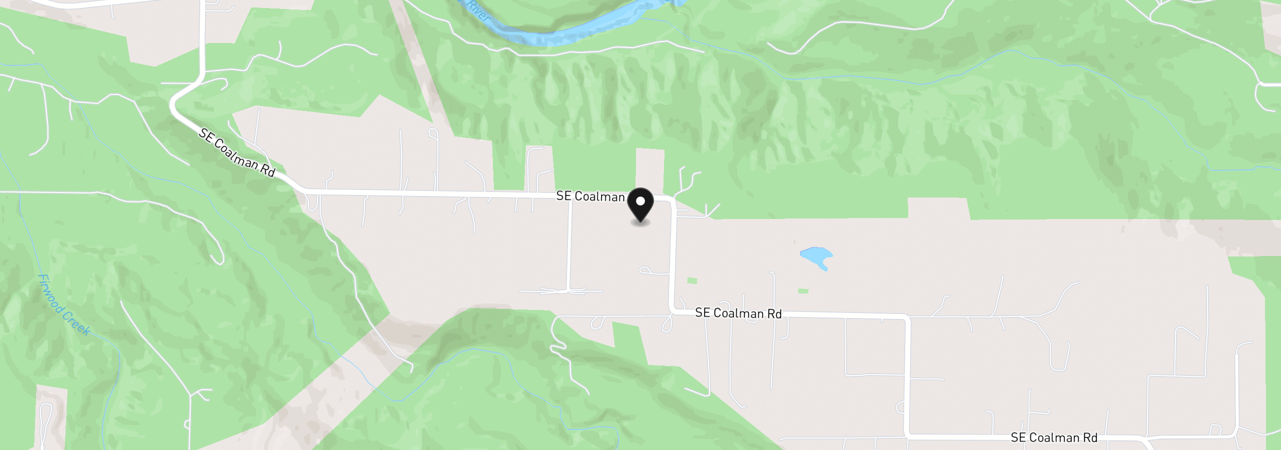 Map showing the location of 44964 SE Coalman Rd, Sandy, OR 97055