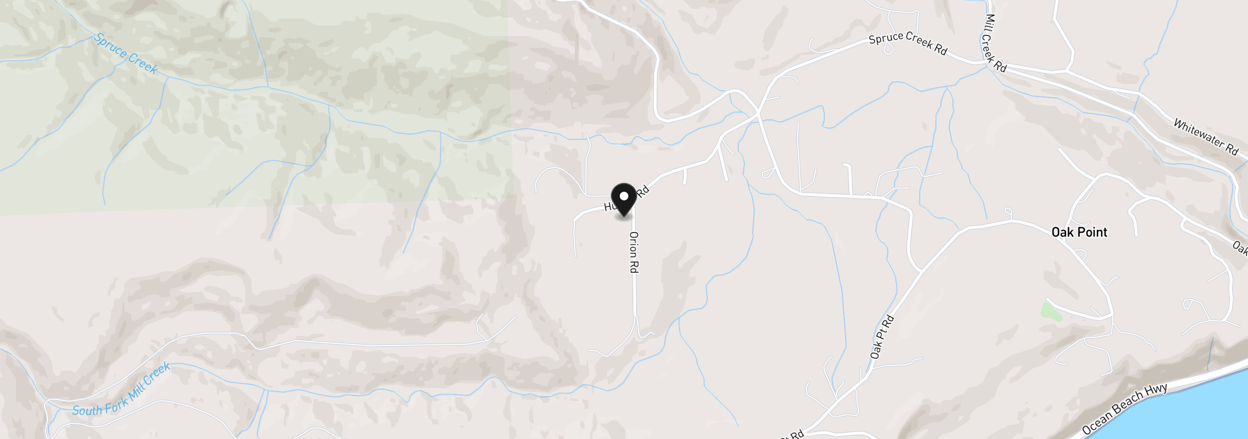 Map showing the location of Orion, Longview, Wa 98632