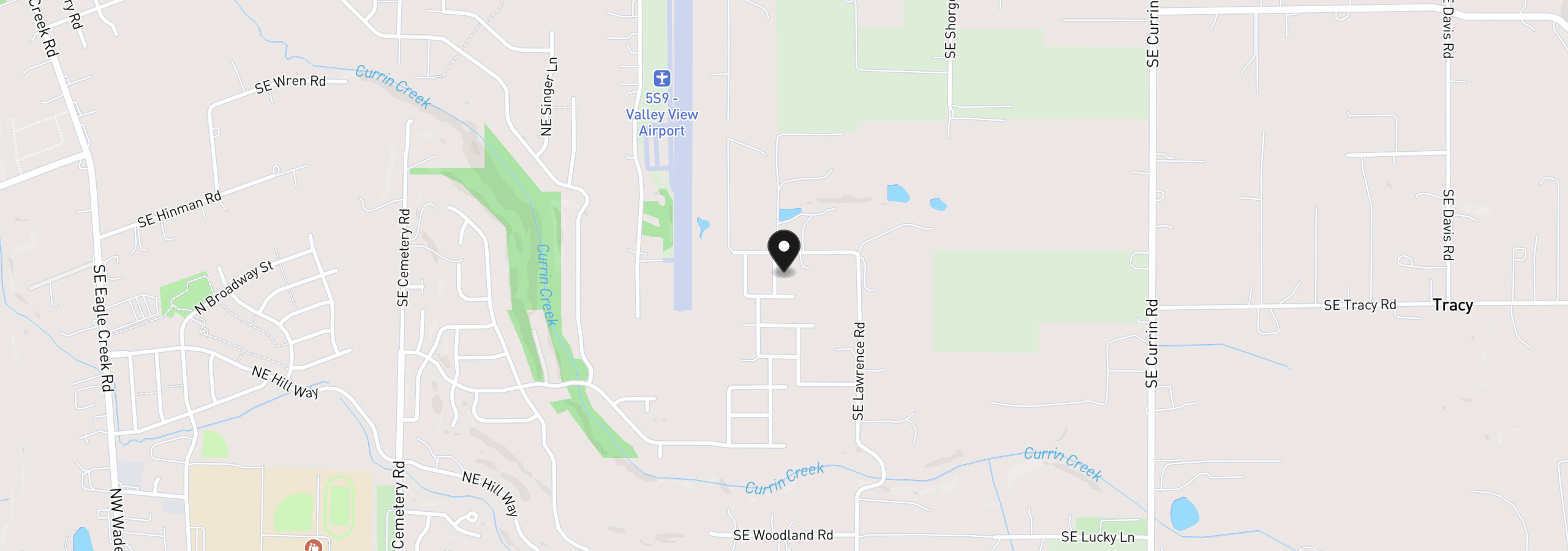 Map showing the location of 1592 NE Wiley Ln 13, Estacada, OR 97023