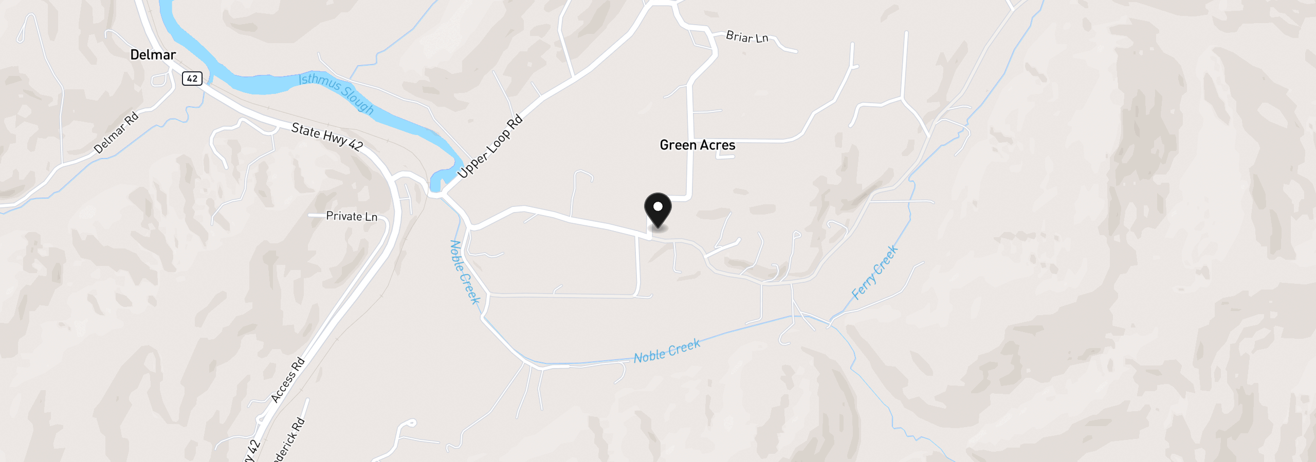 Map showing the location of 93845 Upper Loop Rd, Coos Bay, OR 97420