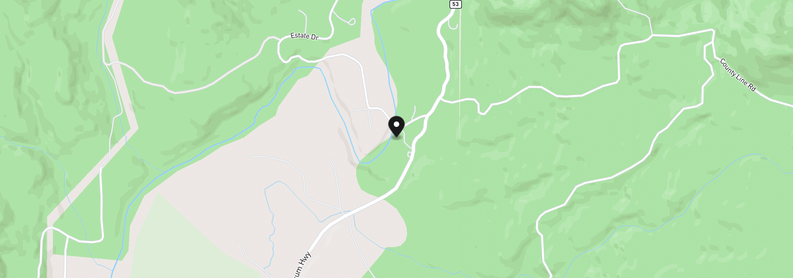Map showing the location of 77282 Highway 53, Nehalem, OR 97131