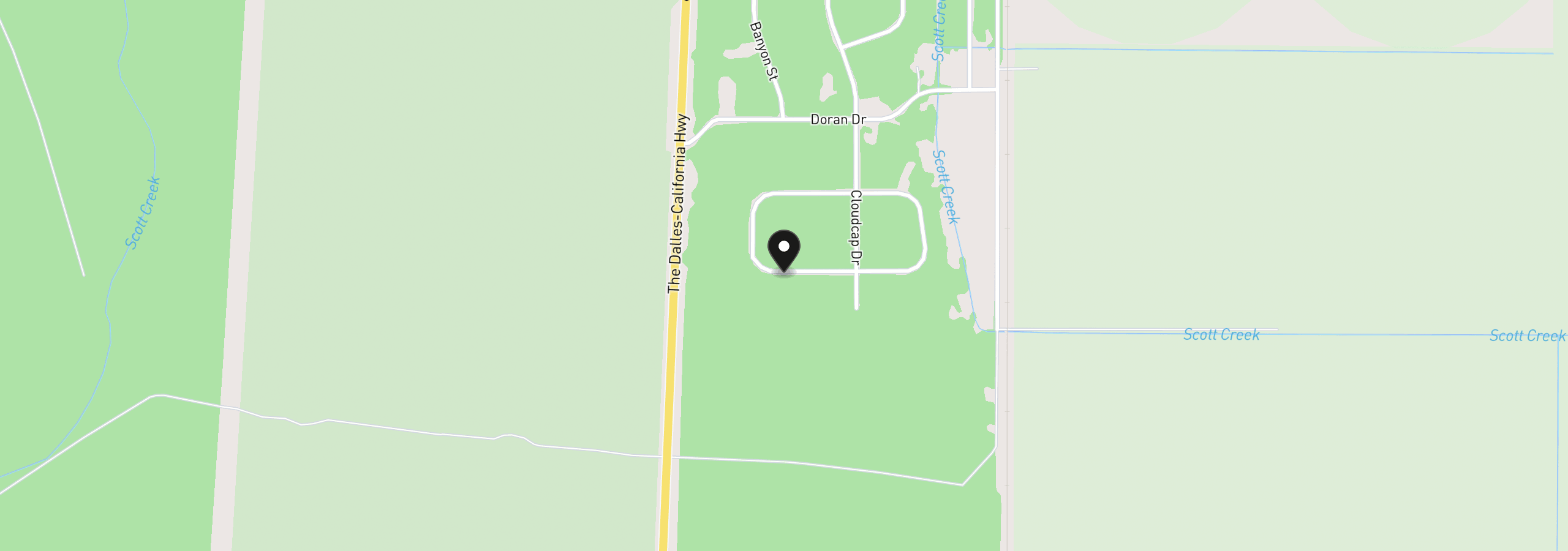 Map showing the location of Keyser Circle 28, Chiloquin, OR 97624