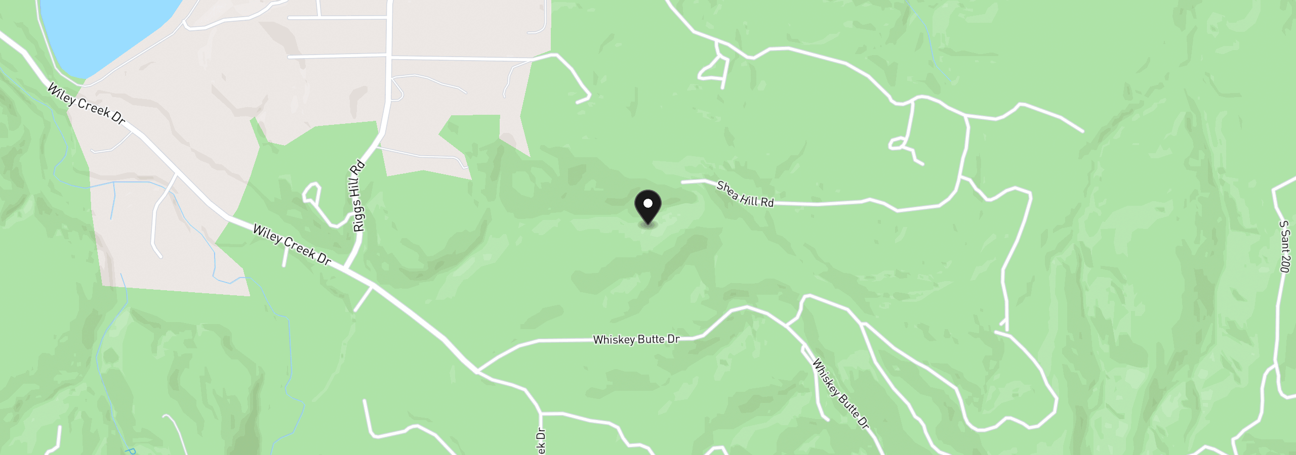 Map showing the location of Whiskey Butte Dr Tl 103, Sweet Home, OR 97386