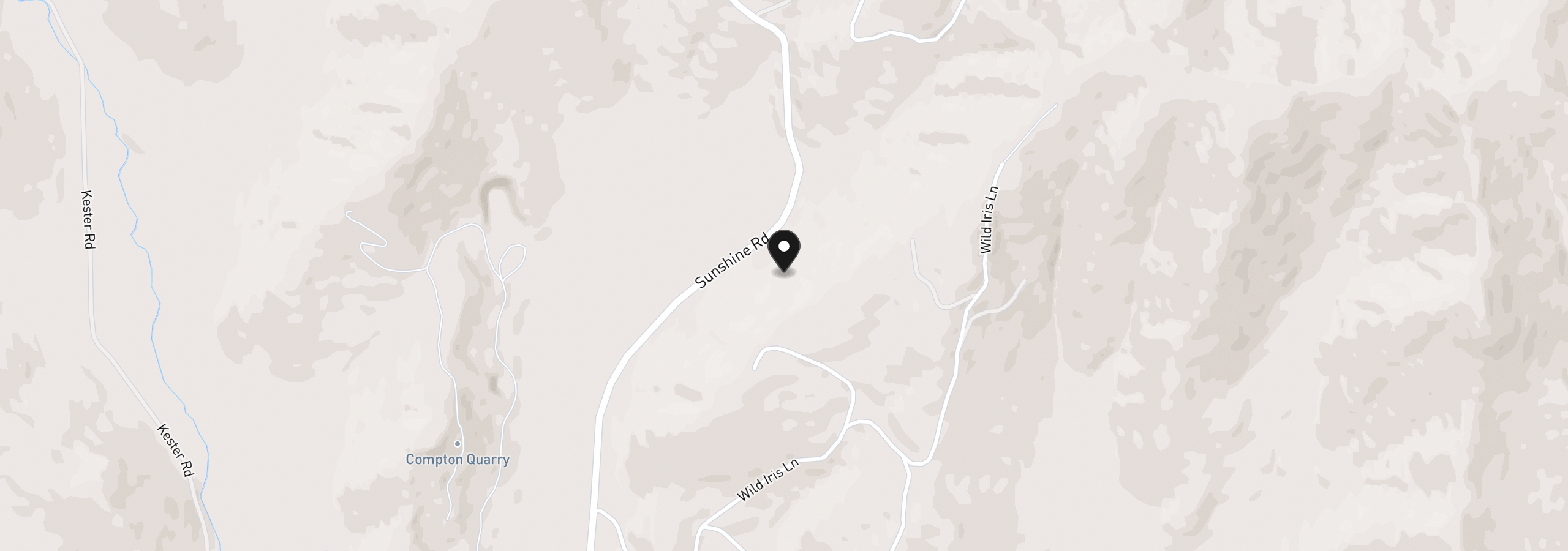 Map showing the location of 1105 Sunshine Rd, Roseburg, OR 97470
