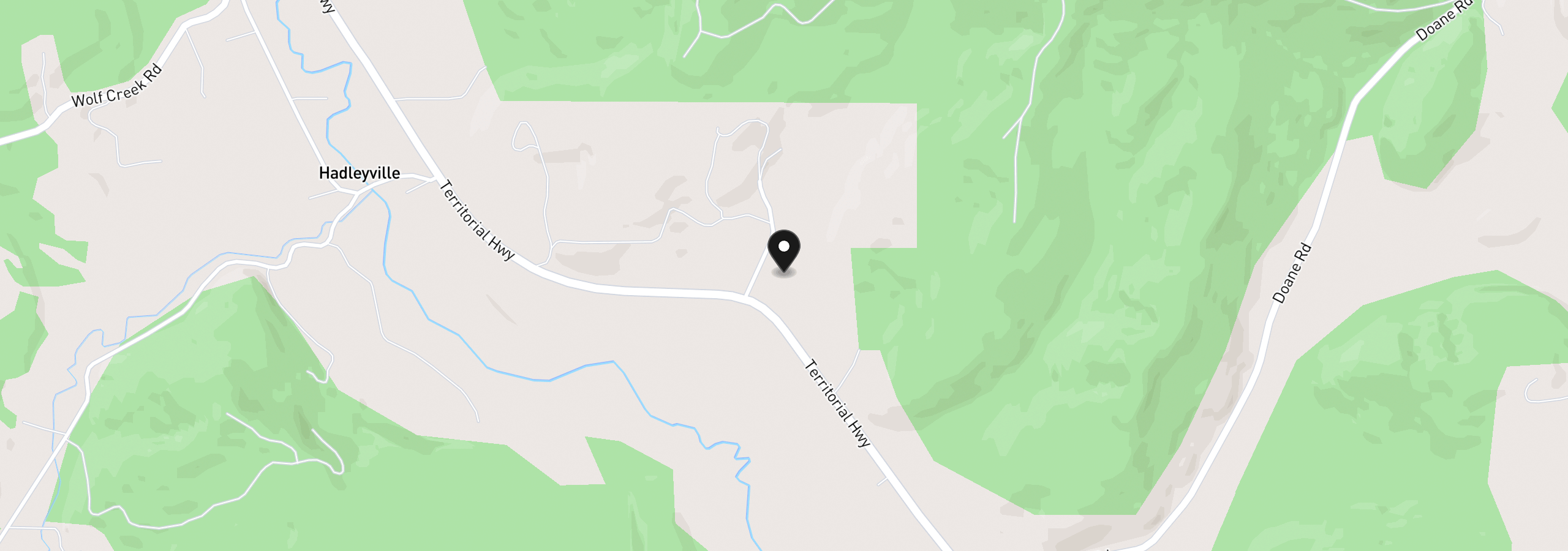 Map showing the location of 85061 Territorial Hwy, Eugene, OR 97402