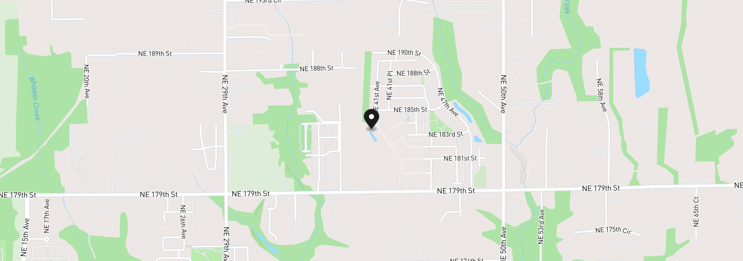 Map showing the location of 4003 NE 184th St Lot 428, Vancouver, Wa 98686