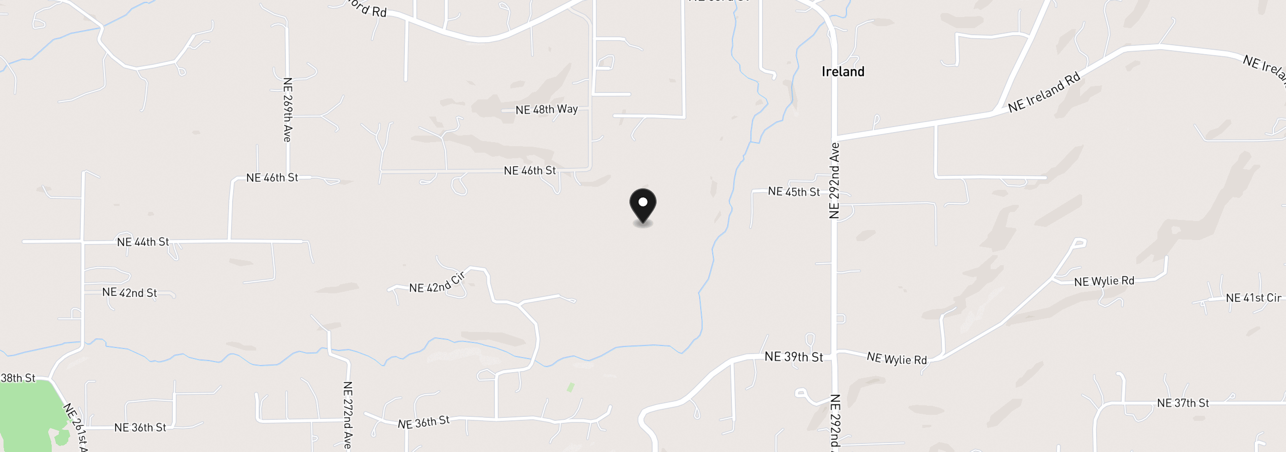 Map showing the location of NE 43rd Cir Lot 1, Camas, Wa 98607