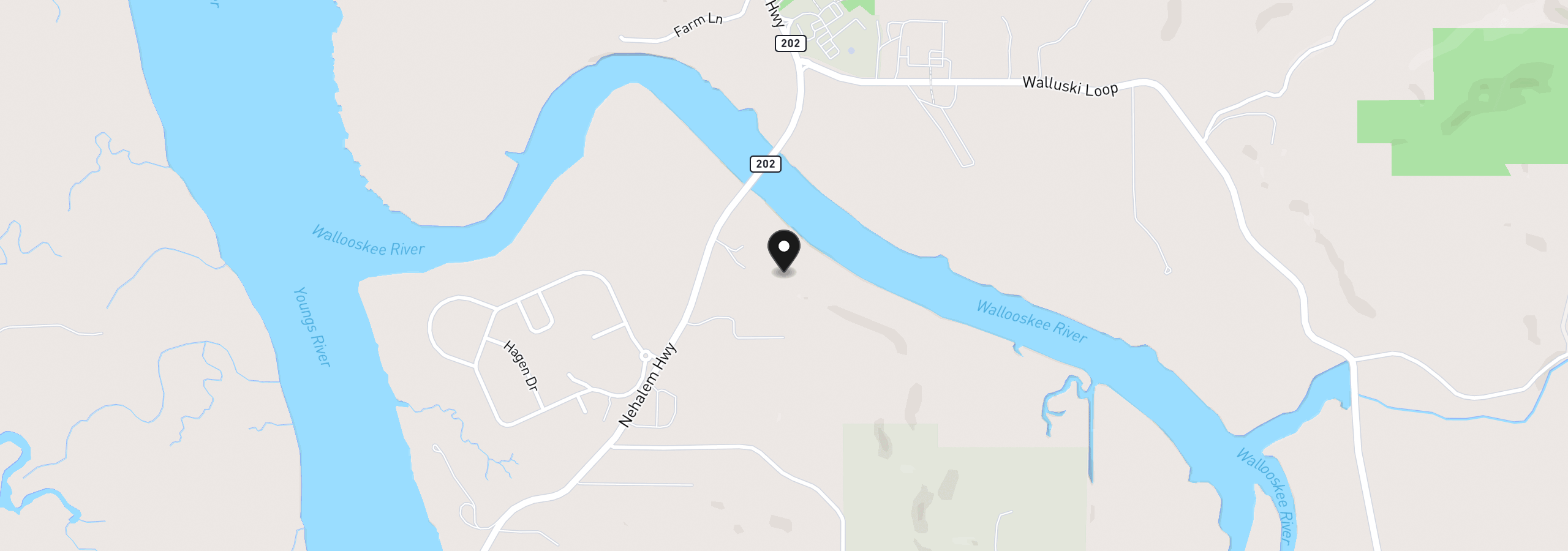 Map showing the location of 36655 King Kong Ln, Astoria, OR 97103