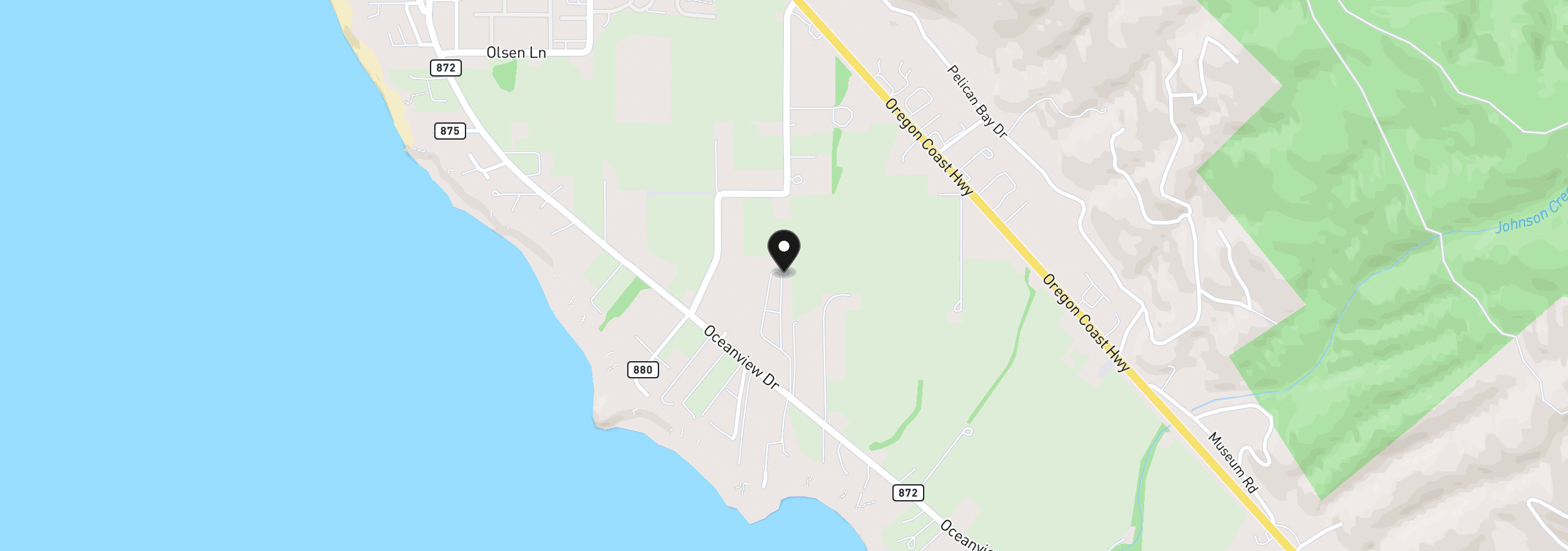 Map showing the location of 15505 Oceanview Dr 21, Brookings, OR 97415