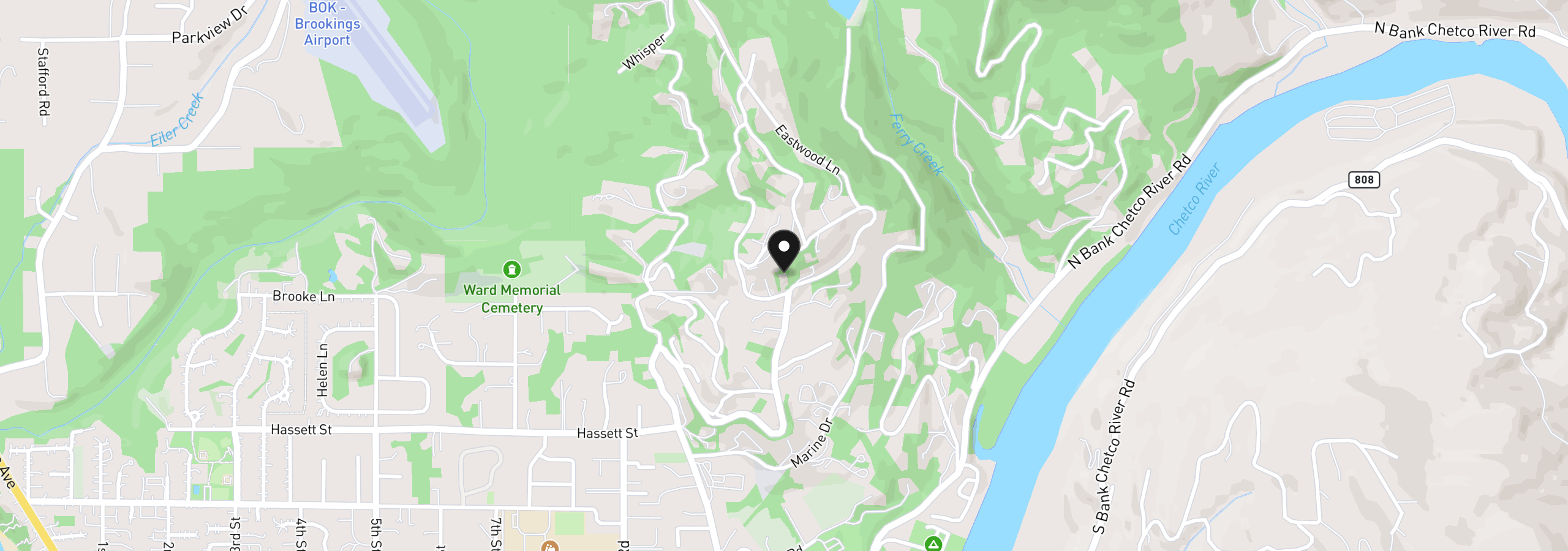 Map showing the location of 97685 Marina Heights Loop, Brookings, OR 97415
