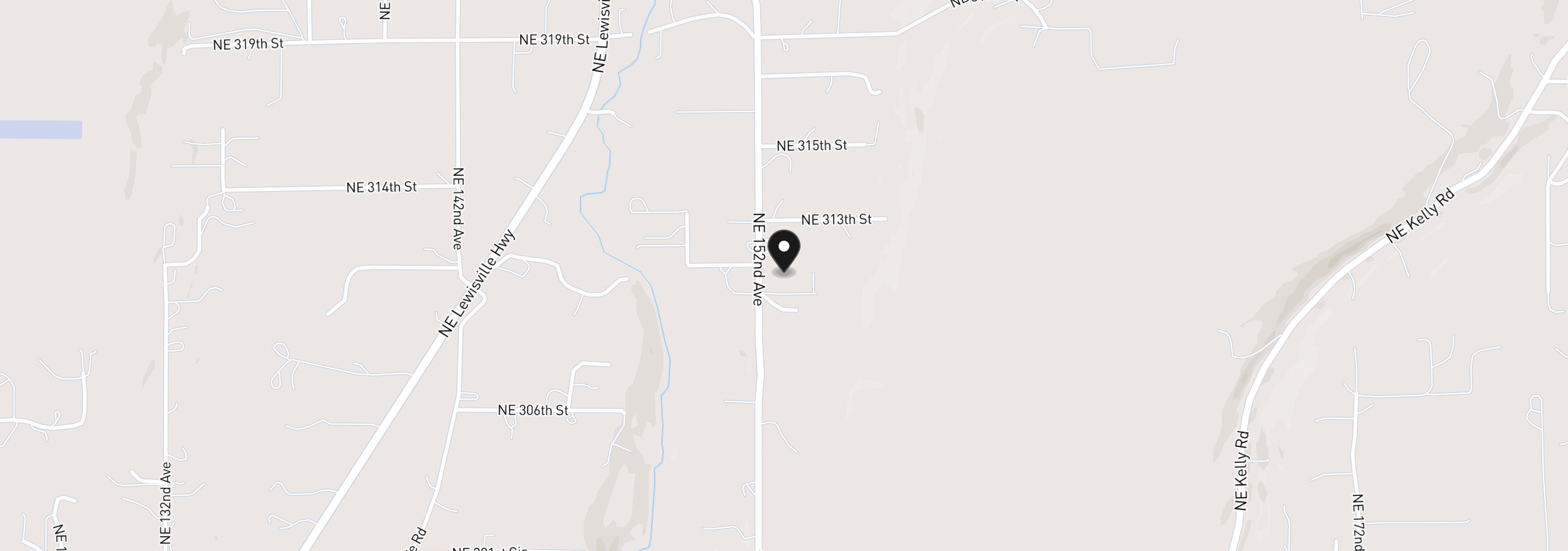 Map showing the location of 15210 NE 310th St, Battle Ground, Wa 98604