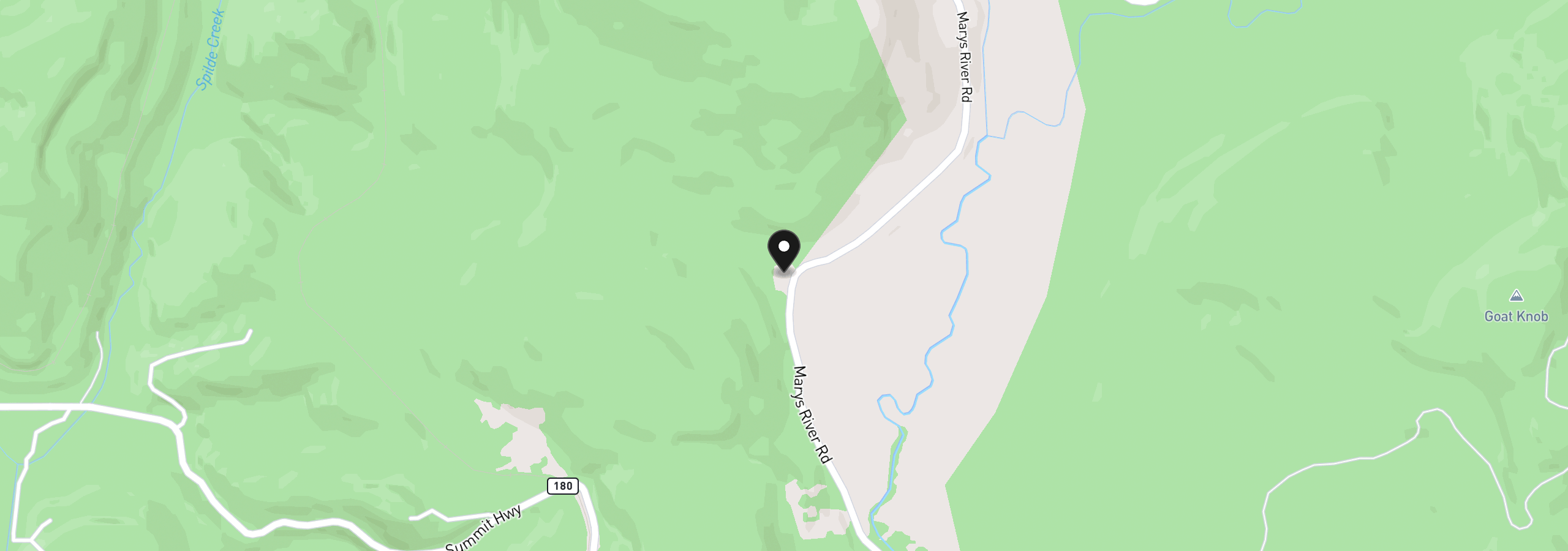 Map showing the location of 37410 Marys River Rd, Blodgett, OR 97326