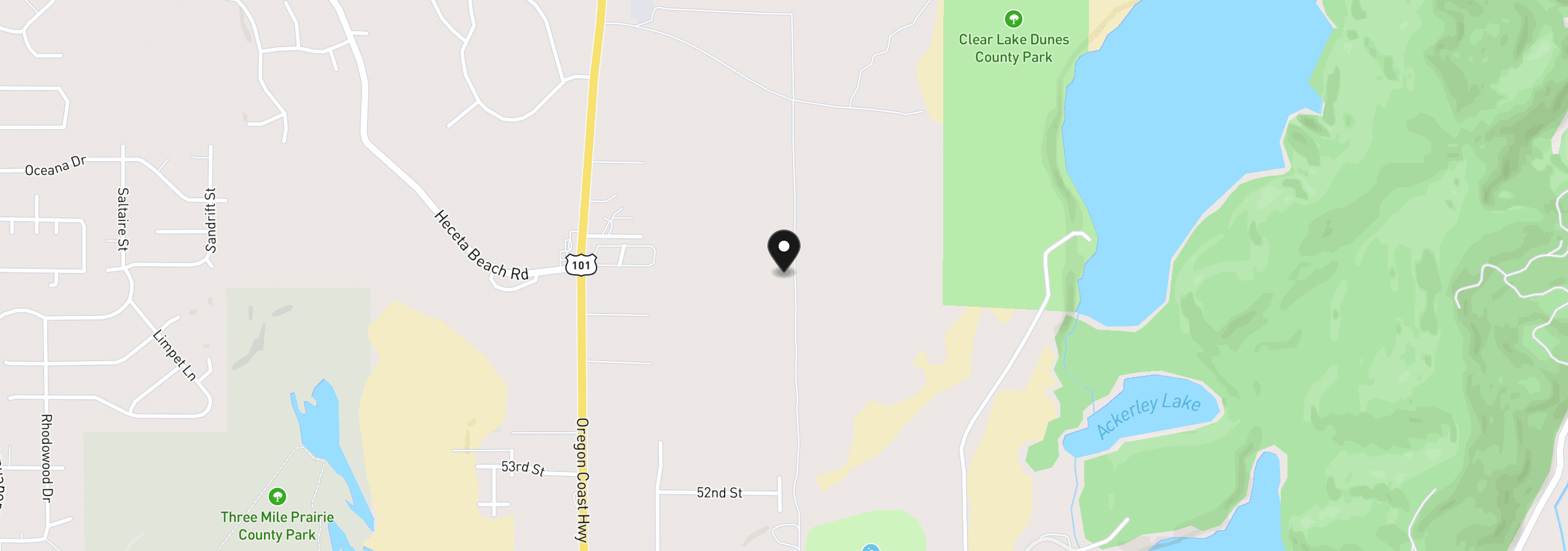 Map showing the location of 18-12-11-00- Tl2400, Florence, OR 97439