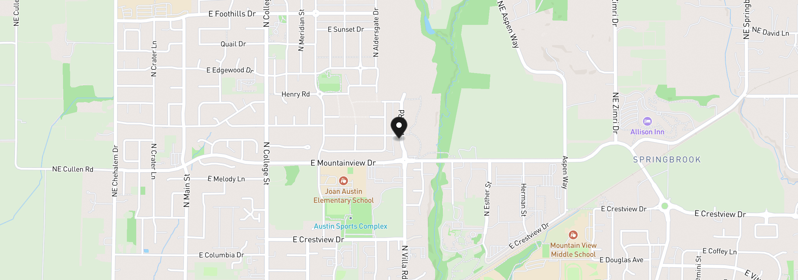 Map showing the location of 2462 N Vale St, Newberg, OR 97132