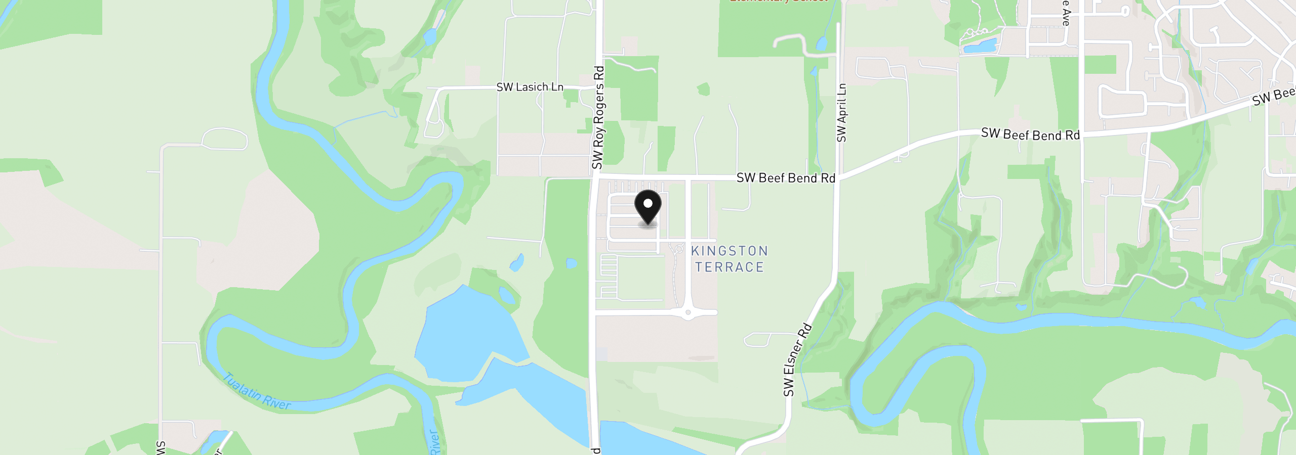 Map showing the location of 16861 SW Pomelo Dr, Sherwood, OR 97140