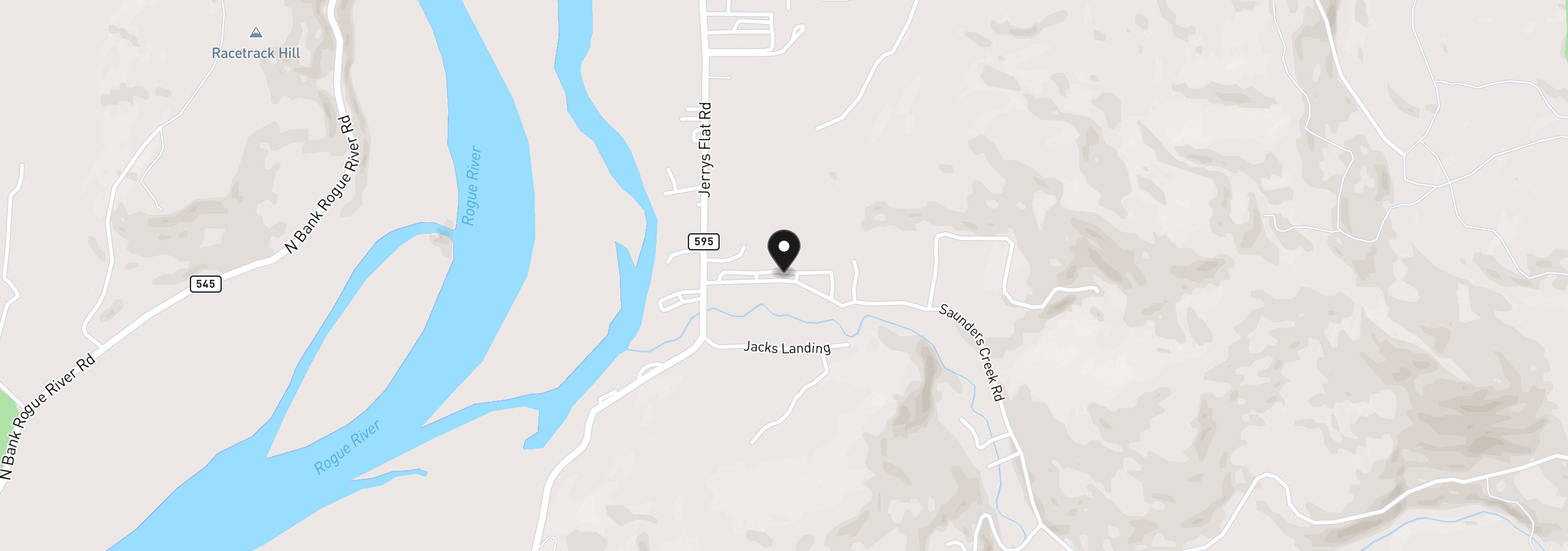 Map showing the location of 95691 Saunders Creek Rd 29, Gold Beach, OR 97444