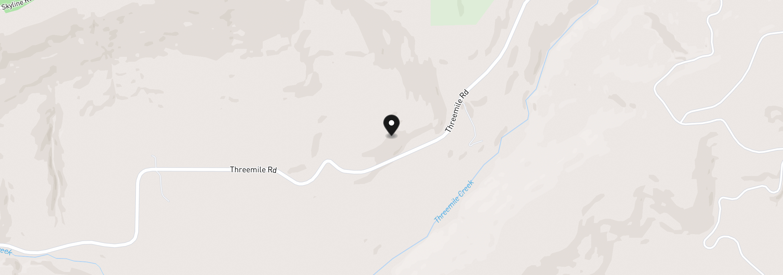 Map showing the location of 3475 Three Mile Rd, The Dalles, OR 97058